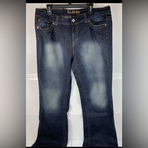 U.S. Polo Assn. Womens Size 19/20 Distressed Dark Blue Jeans